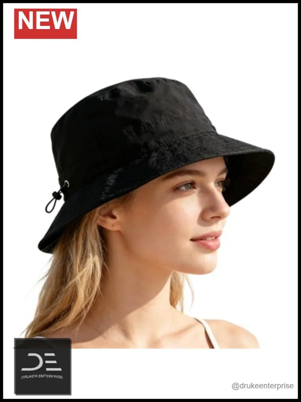 Foldable Wide Brim Bucket Hat UPF 50+ Water Repellent Sun Hat for Summer